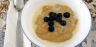 Ground Flax Seed Hot Cereal with Blueberries